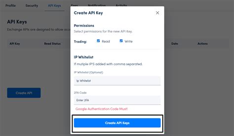 kycaas|How to create API keys for KYCaaS .